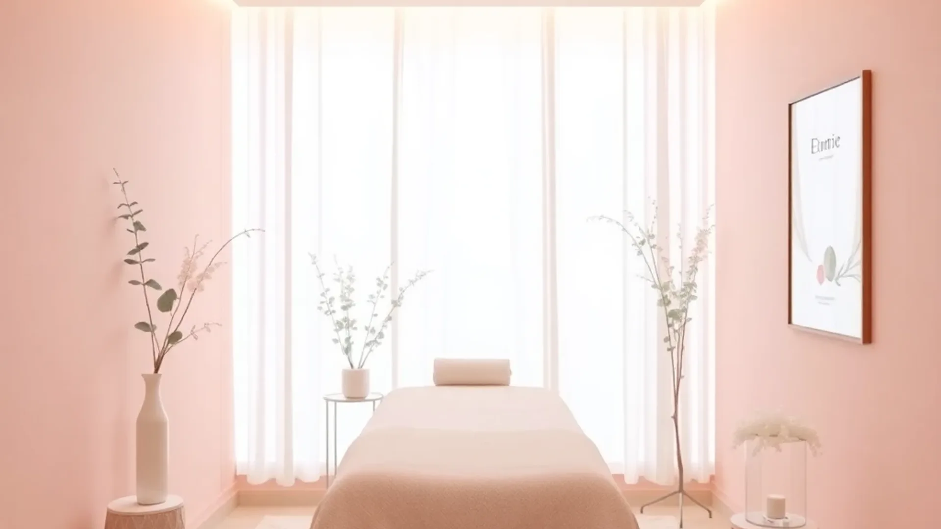 Minimalist beauty studio treatment room — Hero image for beauty websites